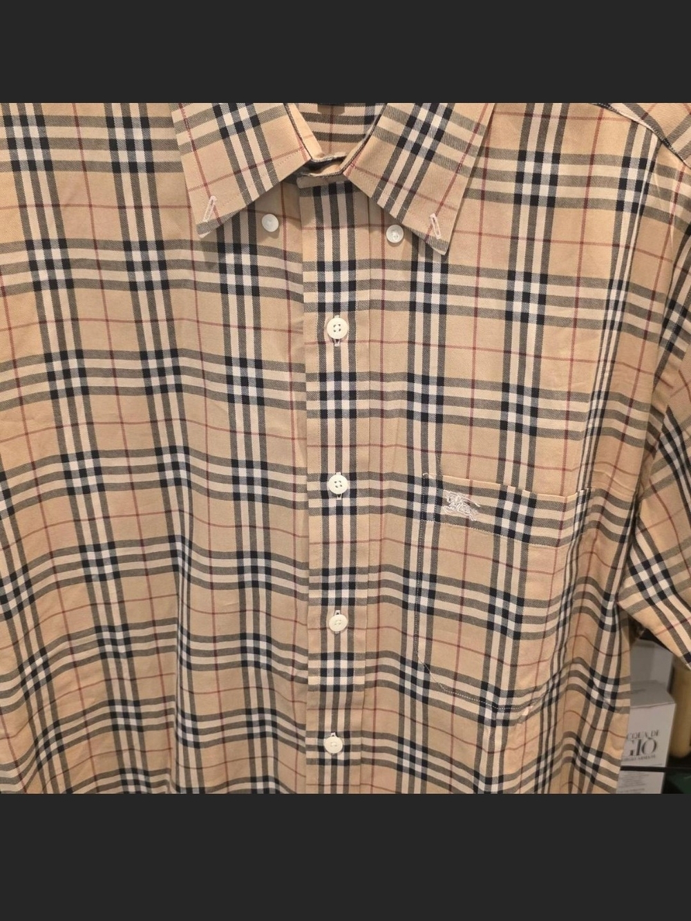 Burberry Button-Down Short Sleeve Shirt